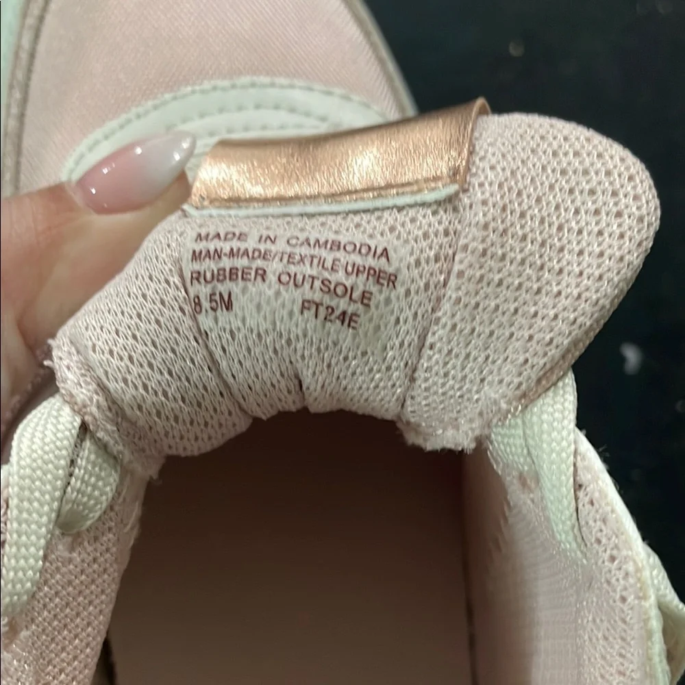 Michael Kors Pink and White Retro Sneakers - Picture 3 of 9